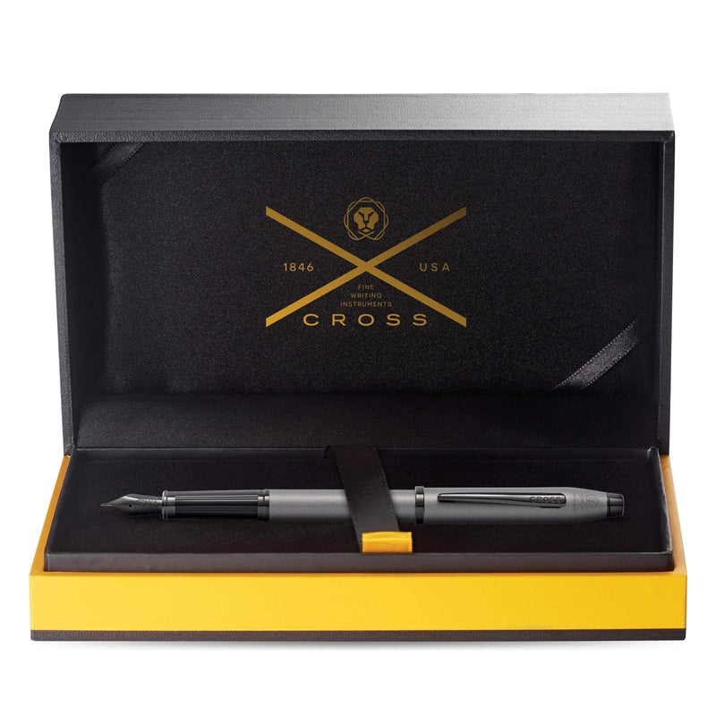 Cross Century II Refillable Fountain Pen, Medium Point, Includes Luxury Gift Box -Gunmetal Gray - Image 3